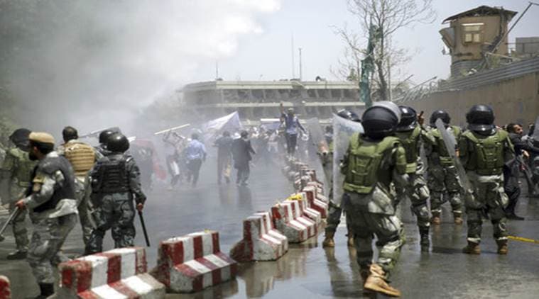 Afghan government, Afghanistan truck bomb blast, Afghan Protest, Afghan news, Indian express news, India news, Latest 