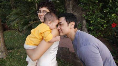Aamir Khan’s super dad moment with Azad Rao Khan, wife Kiran Rao is for the family album, see photo