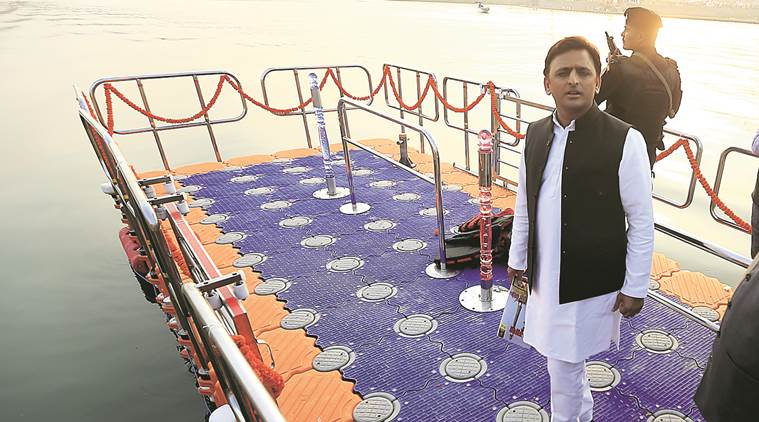 Gomti river front, corruption gomti, akhilesh yadav, yogi adityanath, 