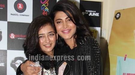 Behen Hogi Teri screening: Shruti Haasan and Akshara’s ‘behen’ bonding was the highlight, though Rajkummar Rao was missed