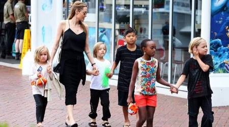 Angelina Jolie turns her LA mansion into a fun house for her six children