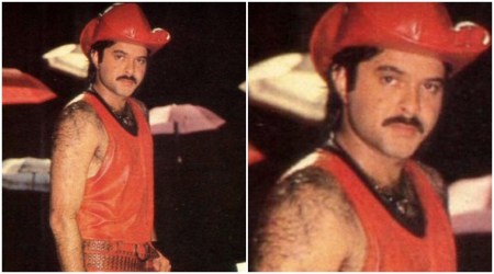 Anil Kapoor challenges Arjun Kapoor, Ranveer Singh, Varun Dhawan to beat his 90s fashion statement. See pic