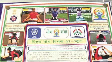 ‘Yoga Ganga’ of Chandigarh Police Police: Poster boys spread message of health and yoga