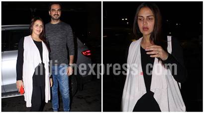 Esha Deol, pregnant and glowing, heads for babymoon to Greece with husband Bharat Takthani