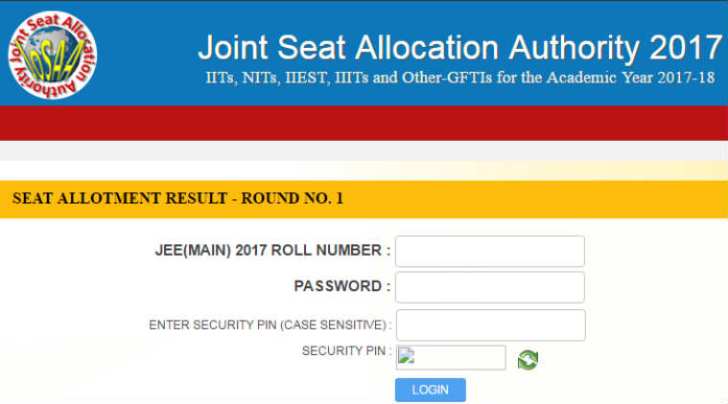 josaa, josaa.nic.in, jee advanced 2017, josaa seat allotment,