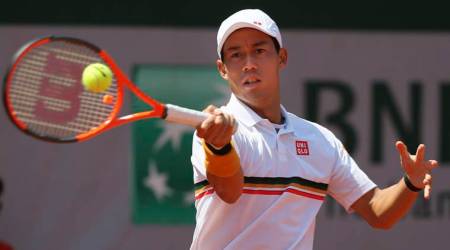 French Open 2017: Kei Nishikori survives injury scare to reach round three