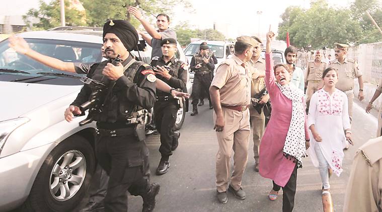 Lucknow university protest, Lucknow protests, Yogi adityanath, Samajwadi Party’s student wing