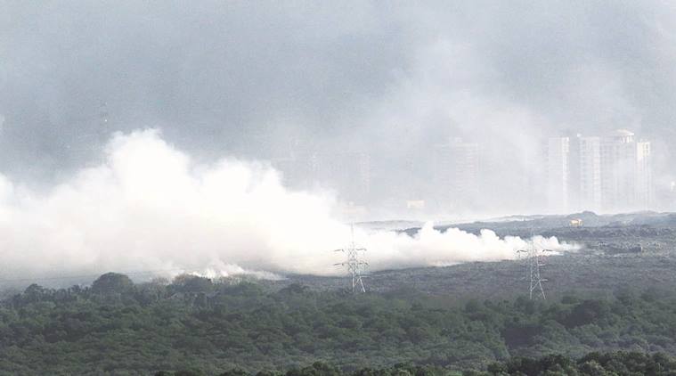 NDRF, Deonar dump, BMC, Deonar fire brigade station, mumbai dump yard, indian express, mumbai news