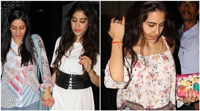Sara Ali Khan enjoys Mumbai monsoon with a friend, Sridevi and daughter Jhanvi Kapoor are out for dinner