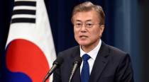 President Moon Jae-in says "no more war on Korean peninsula", urges North Korea to halt provocations