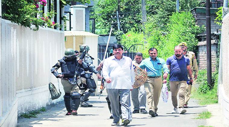 NIA, NIA RAIDS, NAI RAIDS IN KASHMIR, INDIAN EXPRESS NEWS
