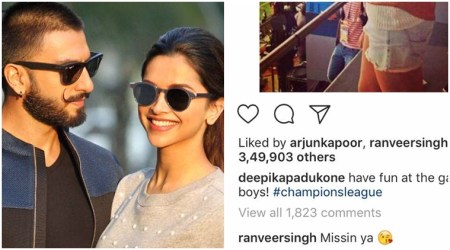Ranveer Singh is 'missing' Deepika Padukone. Is this finally an acknowledgement of their relationship? See photo