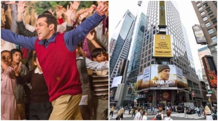 Salman Khan’s Tubelight lights up New York’s Times Square. What will be Salman’s next promotion gimmick? See photos