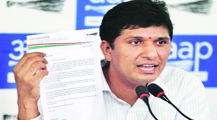 Saurabh Bhardwaj, AAP, EVM Challenge, EC. Indian Express News