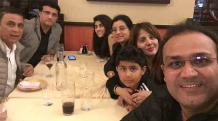 ICC Champions Trophy 2017: Virender Sehwag dines with Sourav Ganguly and Sunil Gavaskar