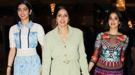 MOM trailer launch: Sridevi and her daughters Jhanvi Kapoor, Khushi Kapoor make for a stylish trio