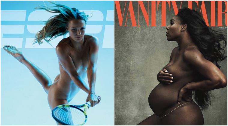 Tennis stars Caroline Wozniacki, Serena Williams pose nude for magazine covers - The Indian Express