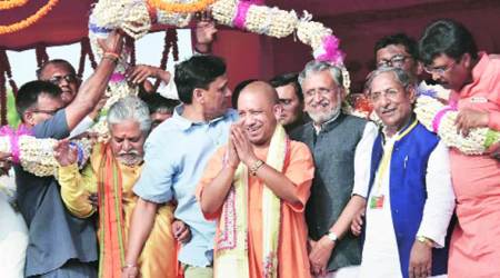 In Bihar, Yogi Adityanath dares Nitish Kumar to close illegal slaughterhouses in 24 hrs