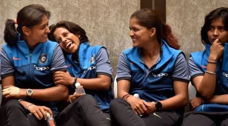 Indian women cricket team returns from England to rousing reception