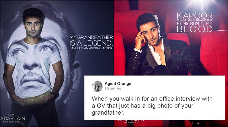 Yash Raj Films introduces Raj Kapoor’s grandson Aadhar Jain, Twitterati