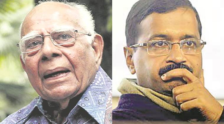 Ram Jethmalani, Arvind Kejriwal, Arun Jaitley defamation suit, kejriwal defamation suit, jethmalani kejriwal, indian express news