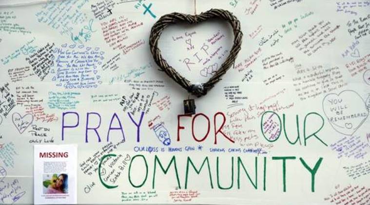 Grenfell tower fire, Grenfell tower vigil, UK vigit, London fire vigil
