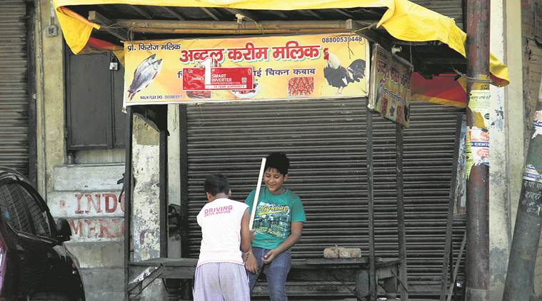 Grand Trunk Road, kanwar yatra, kanwar yatra dadri, dadri, meat, meat shops, non vegetarian food, beef ban, indian express