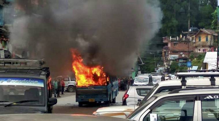 West Bengal: TMC office, NBSTC counter set ablaze in Kalimpong