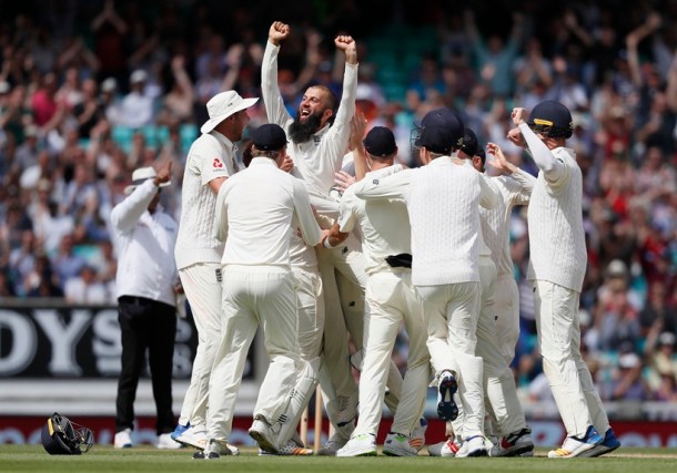 Toby Roland-Jones, Moeen Ali, England vs South Africa, Eng vs SA, Oval 100th Test, South Africa tour of England photos, Cricket photos, Indian Express