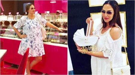 Esha Deol makes Instagram debut flaunting her baby bump, straight from a kids store. See photo
