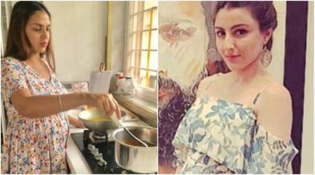Esha Deol and Soha Ali Khan flaunt their baby bump. Here’s how they made their weekend special. See photos