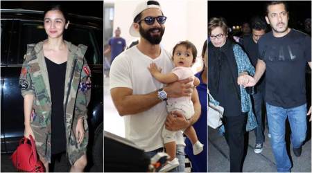 IIFA 2017: Shahid Kapoor makes a happy landing with Misha, Salman Khan, Alia Bhatt and others also leave for New York. See photos