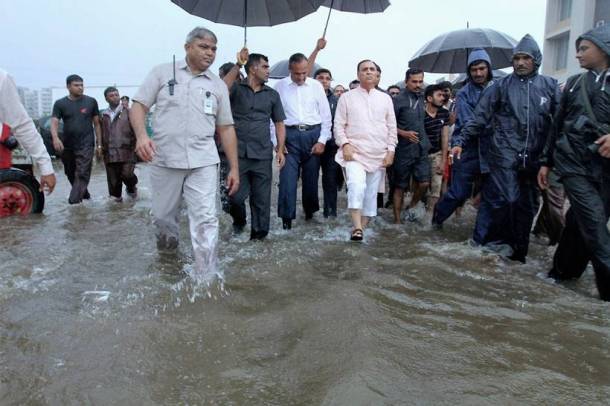 ahmedabad flood, gujarat flood, gujarat flood relief, vijay rupani, vijay rupani on floods, gujarat waterlogging, gujarat flood pictures