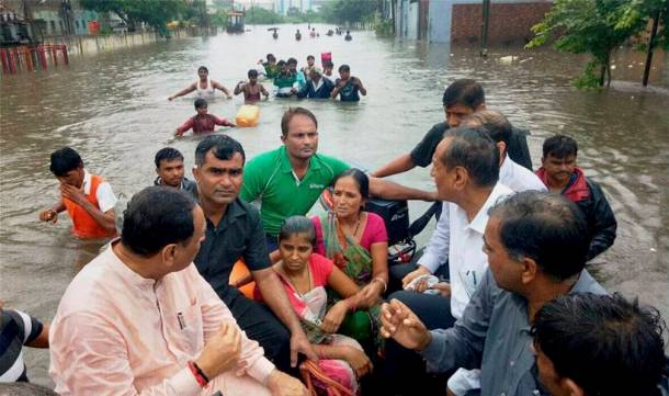 ahmedabad flood, gujarat flood, gujarat flood relief, vijay rupani, vijay rupani on floods, gujarat waterlogging, gujarat flood pictures