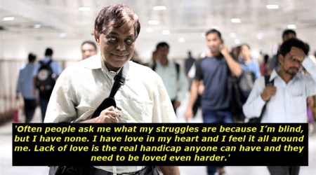 This Mumbai man cannot see; but he believes real handicap is lack of love