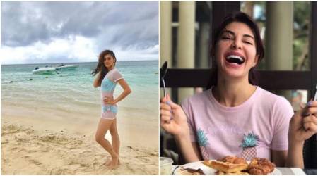 Taapsee Pannu shows off her bikini body, Jacqueline Fernandez flaunts her appetite after wrapping up Judwaa 2. See photos
