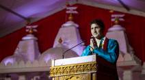 Justin Trudeau, canada prime minister, Justin Trudeau hindu temple, Shri Swaminarayan Mandir, trudeau hindu temple, indian express news,