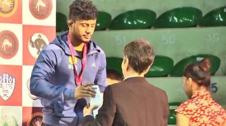 india wrestling, junior wrestling world championships, karan mor