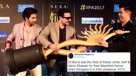 'Nepotism rocks?' Karan Johar, Saif Ali Khan, Varun Dhawan mock Kangana Ranaut; Twitterati shove it back at them