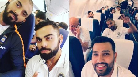 Team India’s flight to Sri Lanka in pics