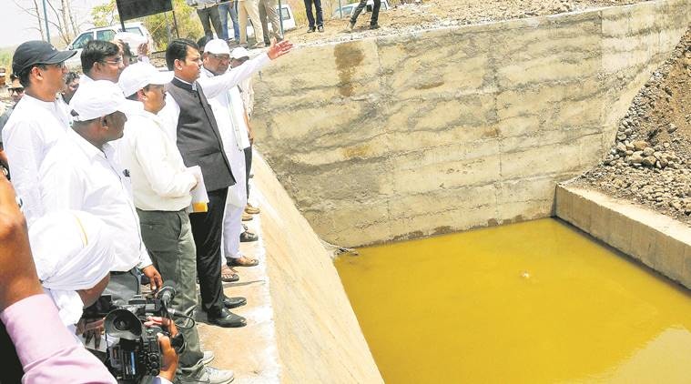 Devendra Fadnavis, Jalyukta Shivar Abhiyan, Maharashtra drought, drought, Vidarbha drought, Marathwara, Indian Express