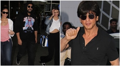 Mubarakan actors Arjun Kapoor, Ileana D’Cruz and Athiya Shetty return to Mumbai, Shah Rukh Khan promotes Jab Harry Met Sejal