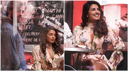 Priyanka Chopra looks stunning as she shoots for Isn’t It Romantic with Liam Hemsworth in New York