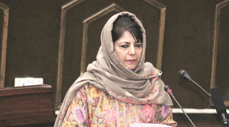 mehbooba mufti news, n n vohra news, india news, indian express news