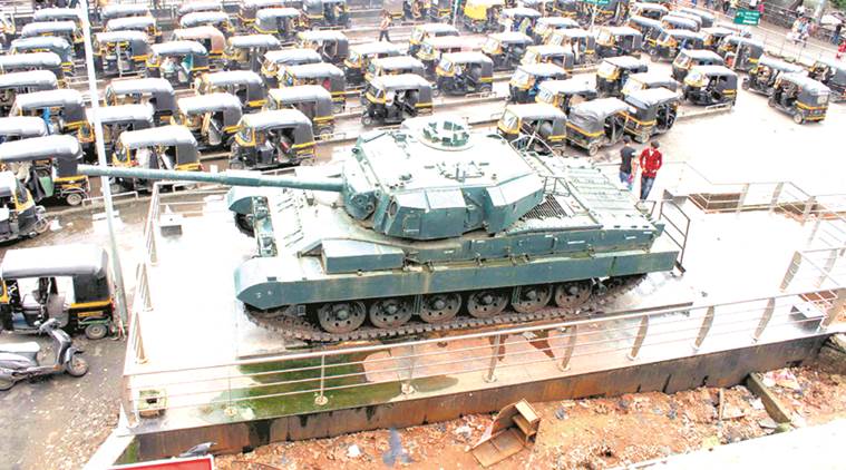 mumbra station news, battle tank news, india news, indian express news