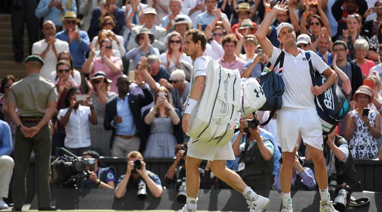 andy murray, sam querrey, wimbledon 2017
