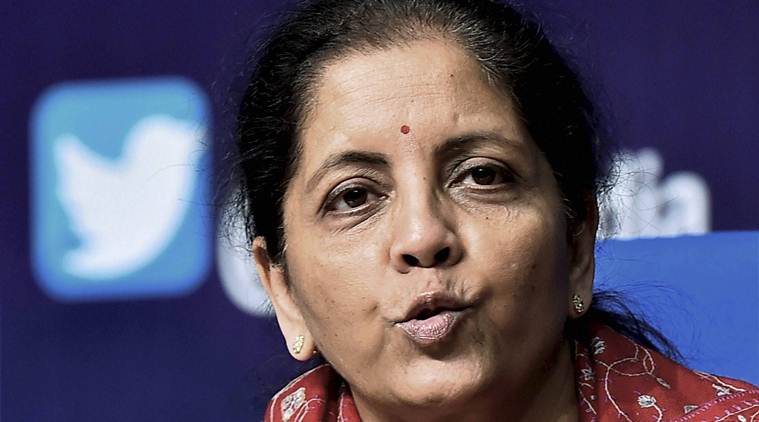 Nirmala Sitharaman, Nirmala Sitharaman at IIFT. Nirmala Sitharaman FTP, foreign trade policy, indian express news, india news, business news