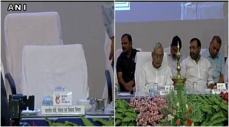 Tejashwi Yadav missing at govt event attended by Bihar CM Nitish Kumar