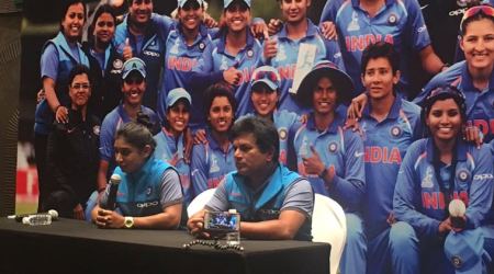 Indian women’s cricket team receive rousing reception on return at the Mumbai Airport, watch