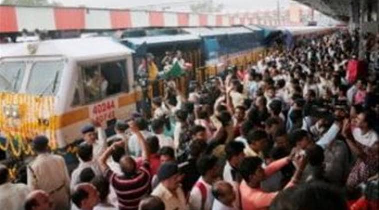 new railway services, train services from Bhubaneswar and Bhopal, Intercity express started Bhubaneswar Bhopal, Bhubaneswar Bhopal Humsafar Express, Suresh Prabhu, railways wifi, indian express news
